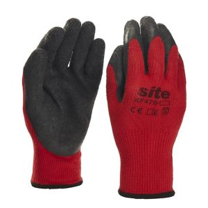 Image of Site Latex & polyester Gripper Gloves Large