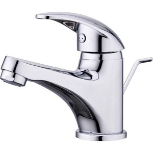 Image of GoodHome Eidar 1 lever Chrome-plated Contemporary Basin Mono mixer Tap