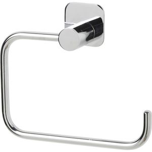 Image of GoodHome Koros Wall mounted Silver Effect Chrome Plated Toilet roll holder (W)153mm