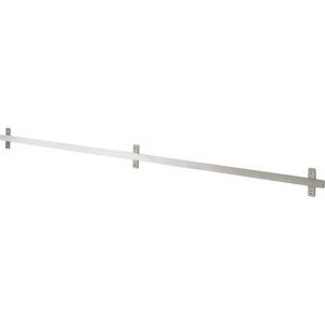 Image of GoodHome Amantea Wall mounted Brushed Hook (W)1200mm