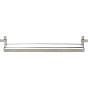 Image of GoodHome Amantea Wall-mounted Brushed Towel rail (W)600mm