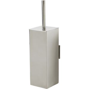 Image of GoodHome Alessano Silver effect Toilet brush & holder