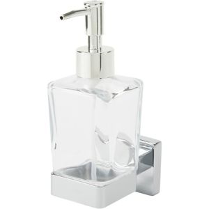Image of GoodHome Alessano Silver effect Chrome-plated Wall-mounted Soap dispenser