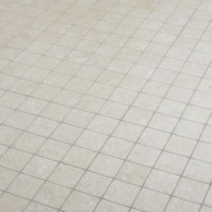 Image of Soft lime stone Warm cream Stone effect Porcelain Mosaic tile (L)300mm (W)300mm