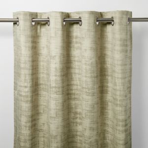 Image of Ruvor Beige Abstract Blackout Eyelet Curtain (W)117cm (L)137cm Single