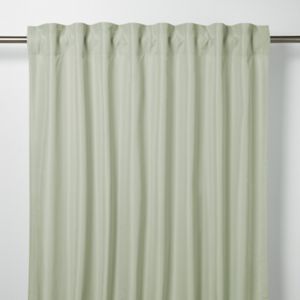 Image of Klama Blue & green Plain Unlined Pencil pleat Curtain (W)117cm (L)137cm Single
