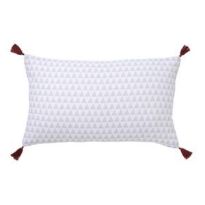 Image of Easton Geometric Grey & white Cushion