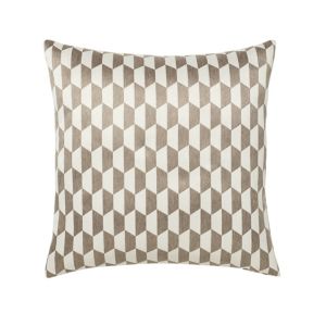Image of Onyx Geometric Grey & white Cushion