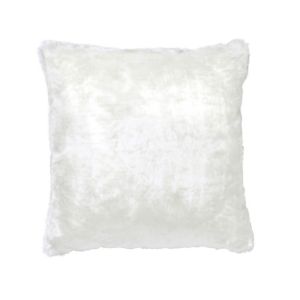 Image of Nacre Faux fur White Cushion