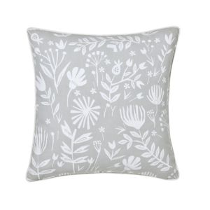 Image of Patna Floral Grey & white Cushion