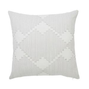 Image of Beryl Geometric Grey & white Cushion