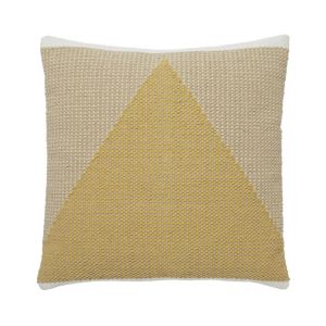 Image of Sagar Triangle Yellow Cushion
