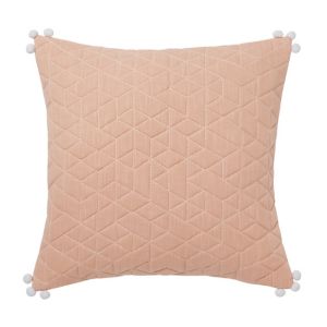 Image of Paddy Quilted geometric Peach Cushion