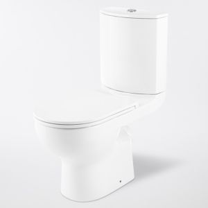 Image of GoodHome Cavally Close-coupled Rimless Toilet with Soft close seat