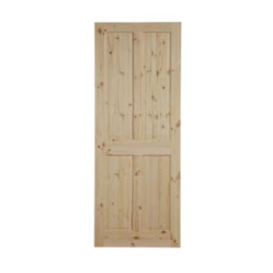 Image of 4 panel Knotty pine LH & RH Internal Door (H)2040mm (W)726mm