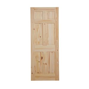 Image of 6 panel Knotty pine LH & RH Internal Door (H)2040mm (W)726mm