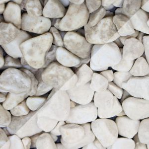 Image of Blooma White Marble Pebbles 22.5kg Bag