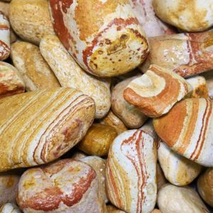 Image of Blooma Multicolour 30-50mm Stone Pebbles 22.5kg Bag