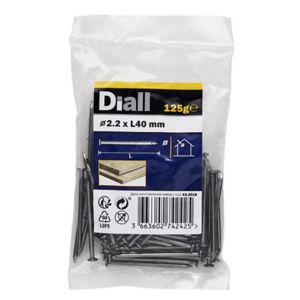 Image of Diall Round wire nail (L)40mm (Dia)2.2mm 100g Pack