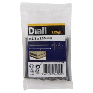 Image of Diall Round wire nail (L)55mm (Dia)2.7mm 100g Pack