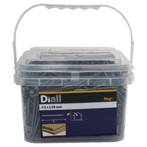 Image of Diall Round wire nail (L)70mm (Dia)3mm 5kg Pack