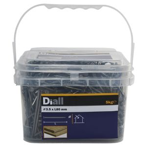 Image of Diall Round wire nail (L)80mm (Dia)3.5mm 5kg Pack