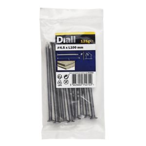 Image of Diall Round wire nail (L)100mm (Dia)4.5mm 100g Pack