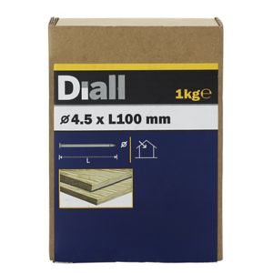 Image of Diall Round wire nail (L)100mm (Dia)4.5mm 1kg Pack