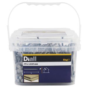 Image of Diall Round wire nail (L)110mm (Dia)5mm 5kg Pack