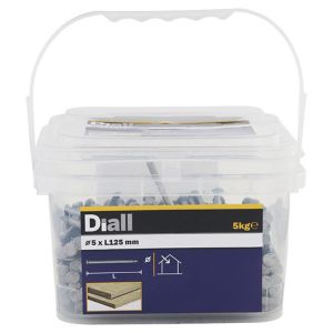 Image of Diall Round wire nail (L)125mm (Dia)5mm 5kg Pack