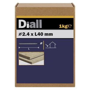 Image of Diall Round wire nail (L)40mm (Dia)2.4mm 1kg Pack