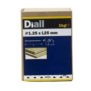 Image of Diall Lost head nail (L)25mm (Dia)1.25mm 1kg Pack