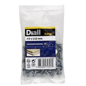 Image of Diall Clout nail (L)12mm (Dia)3mm 125g Pack