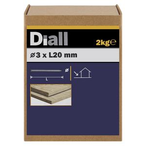 Image of Diall Clout nail (L)20mm (Dia)3mm 2kg Pack