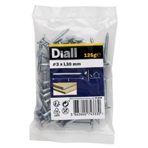 Image of Diall Clout nail (L)30mm (Dia)3mm 120g Pack