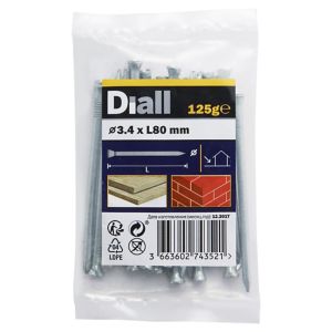 Image of Diall Masonry nail (L)80mm (Dia)3.4mm 120g Pack