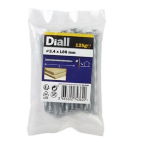 Image of Diall Twisted nail (L)80mm (Dia)3.4mm 120g Pack