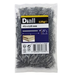 Image of Diall Veneer pin (L)15mm (Dia)1mm 120g Pack