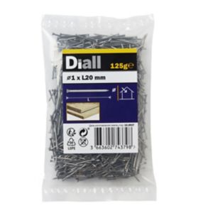 Image of Diall Veneer pin (L)20mm (Dia)1mm 120g Pack