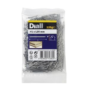 Image of Diall Veneer pin (L)25mm (Dia)1mm 120g Pack