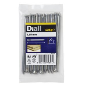 Image of Diall Oval nail (L)75mm 120g Pack