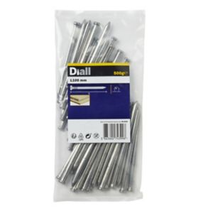 Image of Diall Oval nail (L)100mm 500g Pack