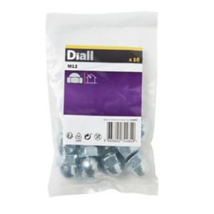 Image of Diall M12 Carbon steel Cross-dowel Nut Pack of 10