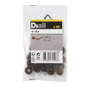 Image of Diall Brown Snap cap Pack of 20