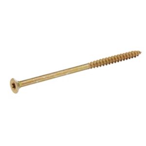 Image of Diall Yellow zinc-plated Steel Wood Screw (Dia)8mm (L)160mm Pack of 1