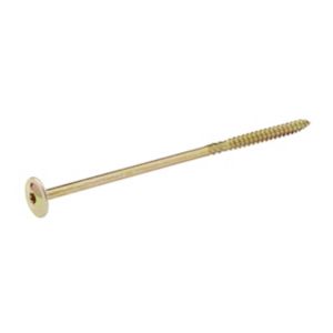 Image of Diall Yellow zinc-plated Carbon steel Wood Screw (Dia)8mm (L)200mm