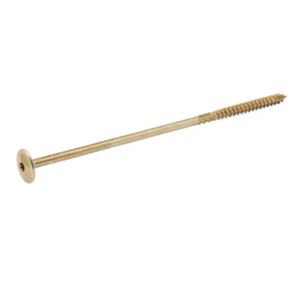 Image of Diall Yellow zinc-plated Carbon steel Wood Screw (Dia)8mm (L)220mm
