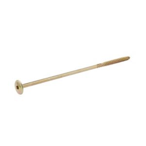 Image of Diall Yellow zinc-plated Carbon steel Wood Screw (Dia)8mm (L)240mm