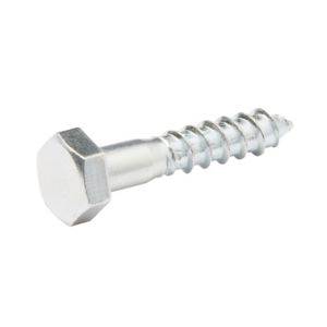Image of Diall Zinc-plated Carbon steel Coach screw (L)80mm of 200