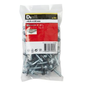 Image of Diall Zinc-plated Carbon steel Roofing screw (L)32mm Pack of 50